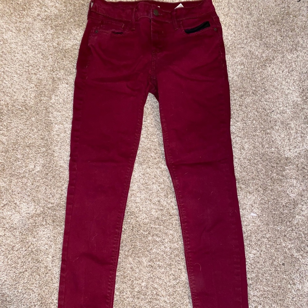 Old Navy Red Rockstar Pants